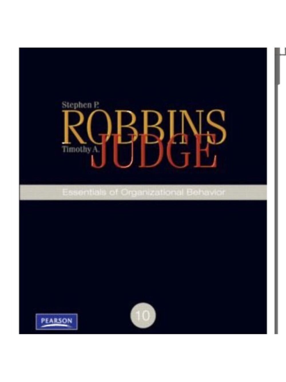 Essentials of Organizational Behavior Textbook